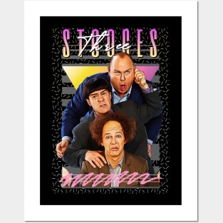 Three Stooges Retro Aesthatic Fan Art Posters and Art